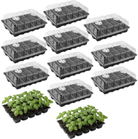 Plateau de semis rectangulaire en plastique noir de haute qualité et durable à 32 alvéoles pour l'agriculture, la culture et la pépinière - Vente en gros