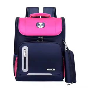 Mochila Escolar de Poliéster con Cierre de Cremallera, Bolsa de Protección DE LA Columna Vertebral, Impermeable, Moda Unisex - Product Image 6