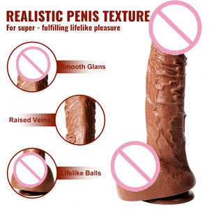 Силиконовый фаллоимитатор Sensanova с присоской – 100% водонепроницаемый, реалистичный дизайн большого члена, вес 663 г, производство Хунань, бесплатная доставка - Product Image 4