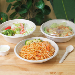 Bols en bambou biodégradables jetables pour les restaurants Fabrication écologique - Product Image 3