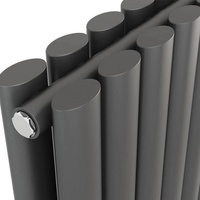 Radiateur personnalisé ovale double en acier, mural, moderne, solution de chauffage économe en énergie pour la maison, l'hôpital et l'école