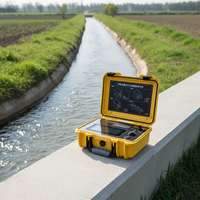 Medidor de Flujo de Canal Abierto Ultrasónico Portátil Parshall, Monitoreo Hidrológico del Flujo de Ríos, Utilizado por el Departamento de Conservación del Agua
