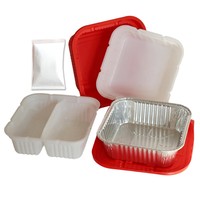 Boîte repas auto-chauffante avec pack chauffant sans flamme pour emballage alimentaire instantané