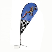 Drapeau de concession automobile professionnel personnalisé avec logo, résistant aux UV, en polyester imperméable et robuste pour salon automobile