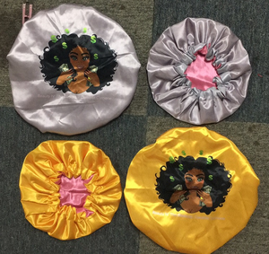Bonnet en Soie Double Couche Personnalisé pour le Sommeil avec Logo – Vente en Gros Usine – Blanc, Noir, Rouge, Bleu - Product Image 2