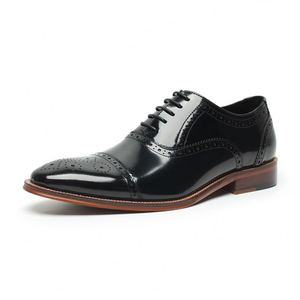 Zapatos de Vestir de Lujo para Hombre, Diseño de Alta Gama, Nuevos y Populares, con Tres Conectores, de Cuero Oxford, con Cordones, Punta Puntiaguda, Antideslizantes, para Cenas y Fiestas - Product Image 6