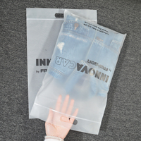 Sac en plastique Transparent LDPE recyclable avec poignée découpée étanche à zip-lock Shopping personnalisé S