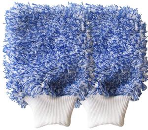 Mitaines <span class=keywords><strong>de</strong></span> nettoyage <span class=keywords><strong>de</strong></span> voiture en microfibre, silicone, couleurs mixtes, Premium, haute absorption, bleu, blanc, Premium, <span class=keywords><strong>lavage</strong></span> <span class=keywords><strong>de</strong></span> véhicule - Product Image 3