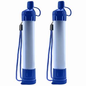 Paille filtrante à eau personnelle manuelle portable, purificateur d'urgence avec filtration de 0,01 µm et durée de vie du filtre de 12 mois pour le camping - Product Image 1