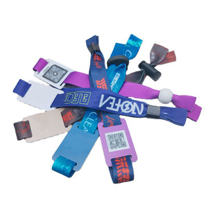 Pulseras Tejidas de Alta Calidad Personalizadas para Regalos de Boda para Invitados, Muñequeras de Tela para Fiestas, Eventos y Conciertos - Product Image 2