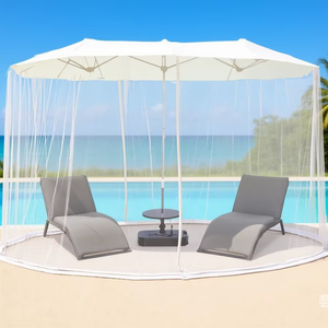 Filet de parasol portable double face de 15 pieds avec moustiquaire pliable pour porte à <span class=keywords><strong>fermeture</strong></span> éclair unique pour usage domestique - Product Image 1