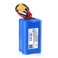 Batterie LiFePO4 personnalisée 18650 6.4V 4000mAh 2S2P 3S2P 4S2P pour scanner de codes-barres portable, terminal de point de vente, tablette robuste, CE RoHs