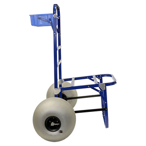 Carrello Porta Tavola da Surf in Alluminio con Ruote a Palloncino da Spiaggia, Carrello da Pesca e Marino, Rimorchio Pieghevole per Tavole da Surf - Product Image 2