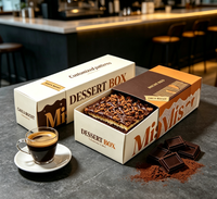 Boîte de rangement pour cartes personnalisée en gros, emballage de boîte à cartes, boîte à cartes coulissante avec logo personnalisé pour gâteau Tiramisu et aliments