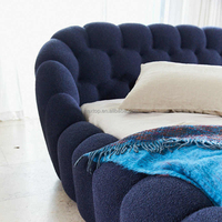Lit Bulle au Design Moderne et Unique Bleu Sacha Lakic Roche Bobois, Lit Doux en Mousse Haute Densité