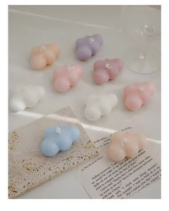 Bougies d'aromathérapie en forme de nuage de bulles en gros, personnalisables, faites à la main en cire de paraffine pour mariages, anniversaires, Nouvel An et fêtes - Product Image 6