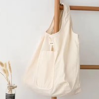 Sacs à provisions réutilisables à bas prix avec logo imprimé personnalisé Sac fourre-tout en toile de coton blanc uni