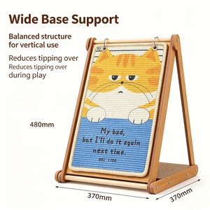 Rascador para Gatos con Diseño de Calendario, de Madera, Tipo A, para Apoyar en la Pared, con Impresión Artística, Sin Desorden, Protector Vertical de Muebles, Suministros para Mascotas - Product Image 1