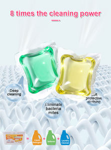Colorful Laundry <b>Detergent</b> Pods Disposable Gel Capsules For Automatic Machine Washing Floral Fruity Scent - Product Image 1