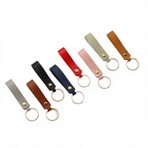Porte-clés en cuir PU Saffiano de haute qualité, personnalisé par Grandbag Custom Company, cadeau promotionnel, tendance, à suspendre - Product Image 3
