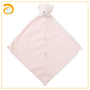 Manta de seguridad para bebé, manta de apego, juguete relajante, manta de abrazo, oso de peluche, zorro de peluche, juguete para bebé, manta con esquinas anudadas - Product Image 3