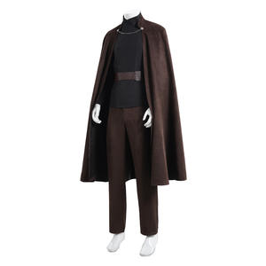 Halloween hombres adultos Count Dooku Anime Cosplay fiesta traje capa carnaval Jedi túnica marrón capa Caballero uniforme traje - Product Image 4
