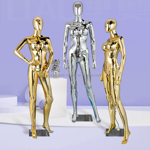 Maniquíes de Plástico para Mujer, Maniquí Femenino Blanco Brillante, Soporte de Exhibición, Maniquí Femenino de Cuerpo Completo - Product Image 2