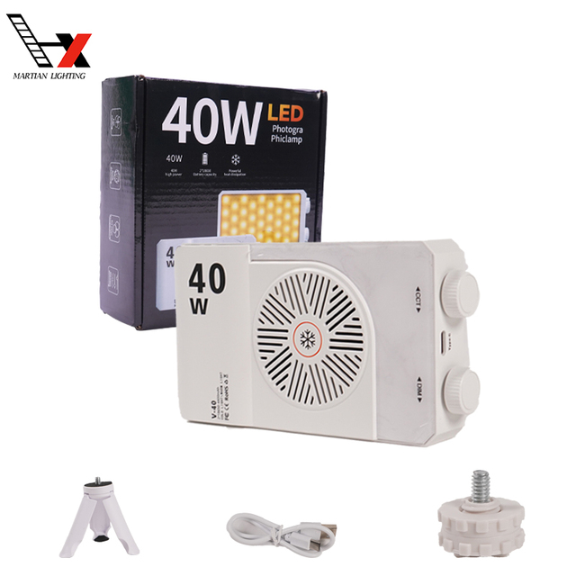 40W Mini LED Video Light, Suitable for Professional Photography Live Video Recording in Studios