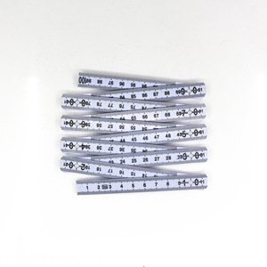 Regla plegable de plástico de 100 cm con anillo metálico para medir y como regalo - Product Image 1