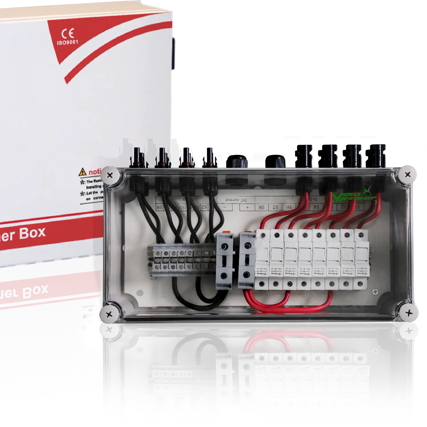 Kotak kombinasi PV, input 1 output AD DC dinding surya 2/4/6/8/10/12/14/16