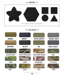 Gratis monster sterke stick-on multicam camouflage nylon klittenband voor buitenkleding en rugzakken - Product Image 4