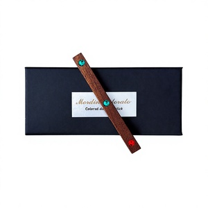 Varita Mágica de Madera de Nogal Hecha a Mano, Accesorios de Diamantes de Colores para Magos - Product Image 3