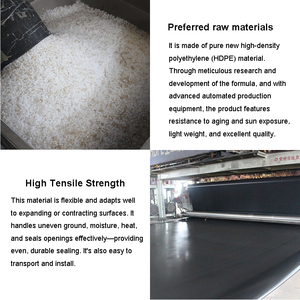 Geomembrana de HDPE blanca RPE, geomembrana municipal de LDPE para túneles - Product Image 6