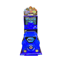 Machine de jeu vidéo d'arcade à pièces pour enfants, simulateur de course automobile, garantie 1 an, fabriqué en plastique et en fer durables