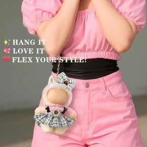 Elegant Plaid Suspender Skirt Hair Accessory Crown <b>Bow</b> Outfit for Girls 3 Months+ for Dress Clothing Accessories Plush - Product Image 5