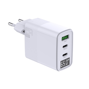 Produits les plus populaires chargeur mural 65W GaN Power Adapter charge rapide avec affichage LED pour téléphone cellulaire - Product Image 5