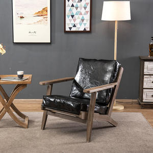 Sillón Reclinable Individual de Madera Maciza Nórdica, Silla de Salón, Dormitorio, Ocio, Diseño Japonés Moderno, Minimalista, Vintage - Product Image 2