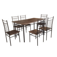 Ensemble de table à manger traditionnel YUKAI 5 pièces pour 4 chaises, meubles de maison pour appartement DS-030