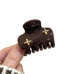 Pinces à cheveux PC de 5 cm, accessoires coréens pour cheveux, vente en gros, petites pinces à cheveux en plastique de couleur unie pour coiffures mi-attachées - Product Image 5