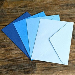 Cổ Điển C6 Hình Dạng Tùy Chỉnh Bài Thẻ Đầy Màu Sắc Màu Xanh Loạt Phong Bì Thân Thiện Với Khách Hàng Ví Giấy Phong Bì Cho Món Quà Sử Dụng - Product Image 1