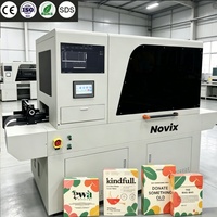 Impresora de Etiquetas de Inyección de Tinta Digital NOVIX con Corrección Automática de Material para Bolsas de Papel, Vasos de Papel y Cajas de Pizza Personalizadas