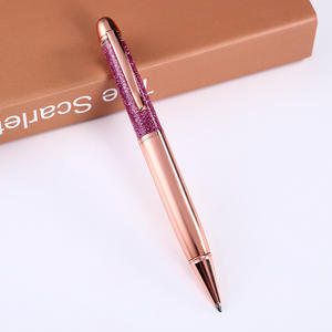 Suministro directo de fábrica, bolígrafos de cristal llenos de aceite creativos, bolígrafos de regalo de Metal con arena movediza, ancho de escritura de 1,0mm para letras publicitarias - Product Image 6