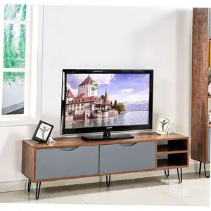 Tv Table Vintage Classic 75 Inch 60 Stand With Up Down Diamond Racks Cabinet Hidden Stands Tables Prices Standing Unit Modular