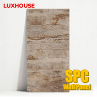 Panneau mural LUXHOUSE moderne en SPC, imperméable, ignifuge, toucher doux, imitation bois/marbre, garantie de plus de 5 ans, cuisine, chambre, salon