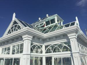 ग्लास ग्रीन हाउस ग्लास ग्रीन हाउस के साथ वाणिज्यिक गैल्वेनाइज्ड स्टील फ्रेम ग्रीनहाउस - Product Image 6