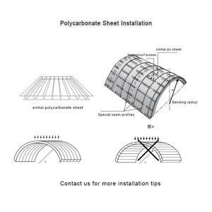 Facile à Installer Meilleure Épaisseur 8mm Écologique Moderne Twinwall Feuilles Polycarbonate Matériau pour Carport et Hôtel Utilisation Extérieure - Product Image 4