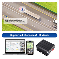GPS IPS Ekranlı Video Kaydedici MDVR Kameralı Gece Görüşlü ve Döngü Kayıtlı Kamyonlar, Arabalar, Otobüsler için