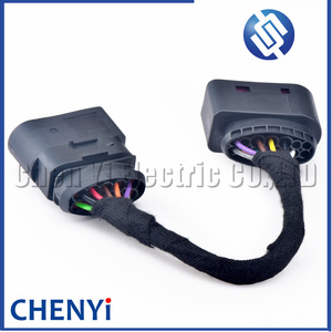 1PCS 10p để 14P chuyển đổi khai thác cắm 1j0973737 <span class=keywords><strong>1j0973835</strong></span> cho VW Audi Halogen đèn pha chuyển đổi đèn Pha Xenon Adapter Cáp - Product Image 4