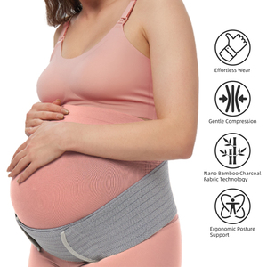 <span class=keywords><strong>Ceinture</strong></span> de soutien abdominale de maternité réglable, respirante, confortable et très efficace pour la grossesse, respectueuse de la peau - Product Image 2