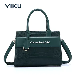 2024 Custom Designer Handbags Sling Bag Alligator PU Leather Handbags Ladies Trendy Ladies Custom Shoulder Handbag